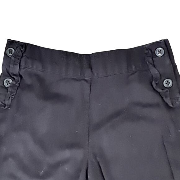 Janie And Jack Girls City Museum Black Ruffle Knicker Capris Size 2T - Picture 2 of 7